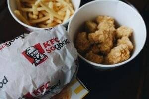 bucket KFC chicken and fries