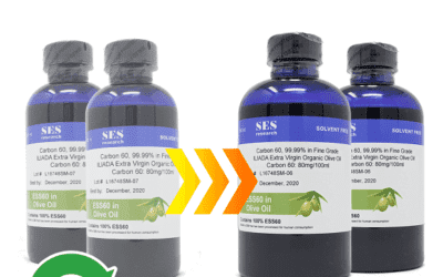Subscription -2 Pack- Fine Grade Carbon 60, 99.99% in Single Origin Iliada Olive Oil Extra Virgin Organic, 150ml Each