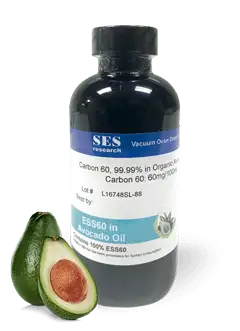 c60 supplement in avocado oil bottle