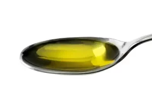 c60 olive oil on spoon
